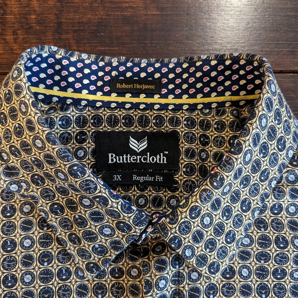 Buttercloth Men's Short Sleeve 3X Regular Fit